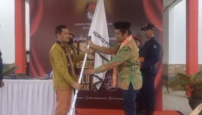 Kirab Pemilu 2024 Jalur VII Sultra Tiba di Kendari, Ketua KPU: Ini Sarana Pemersatu