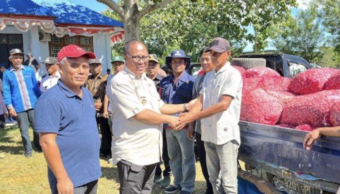 6 Kelompok Tani di Mubar Terima 7,2 Ton Bibit Bawang Merah