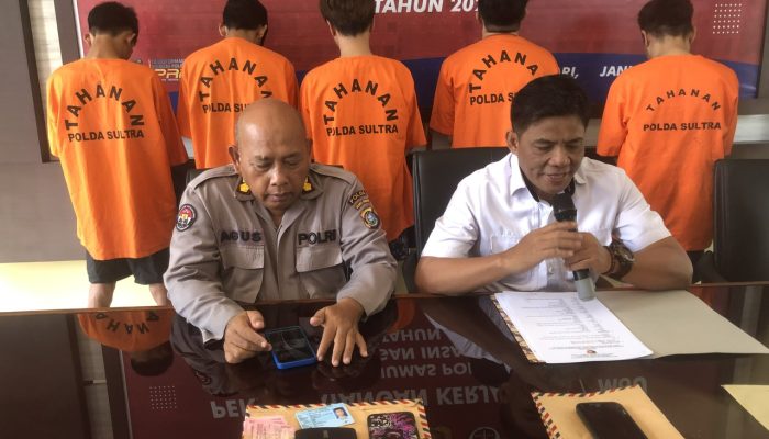 Polda Sultra Bekuk 5 Pelaku Perdagangan Orang Melalui Aplikasi Michat