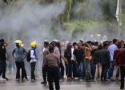Unjuk Rasa Pecah di Lingkungan UHO, Kapolres Kendari Sebut Aksi Disusupi Provokator