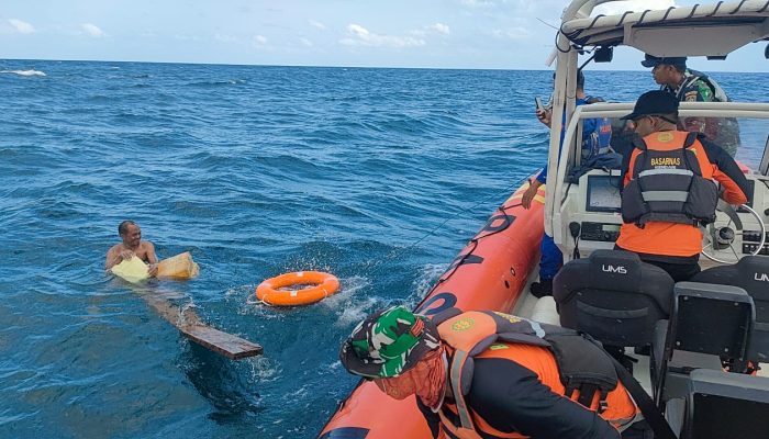 3 Awak Kapal Pengangkut Pasir di Buton yang Hilang Gegara Kecelakaan Ditemukan Selamat