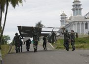 Korem 143/HO Gelar Aksi Sapu Bersih di Masjid Al-Kautsar Kendari