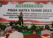 Tingkatkan Profesionalisme dan Keamanan Jelang Pemilu, Polda Sultra Gelar Musrenbang