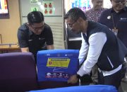 Jasa Raharja Serahkan Bantuan Cover Seat kepada Operator Kapal Laut Oceana