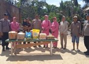 Polsek Andoolo Serahkan Bantuan kepada Korban Kebakaran di 2 Desa