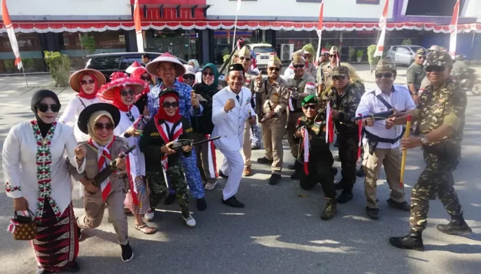 Puluhan Instansi di Kota Kendari Meriahkan Karnaval Juang HUT RI ke-78