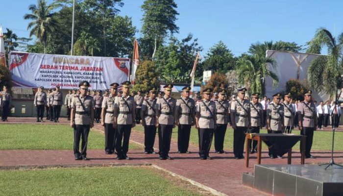 Daftar PJU dan Kapolsek di Jajaran Polres Konsel yang Berganti