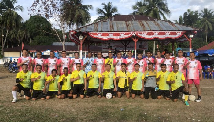 Laga Eksebisi, Bhayangkara Polresta Kendari FC Tumbang Melawan Forkopimcam Soropia