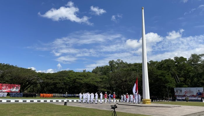 Paskibraka Sukses Kibarkan Saka Merah Putih di Kantor Gubernur Sultra, Kesbangpol: Hasil Latihan Tekun, dan Ikhlas