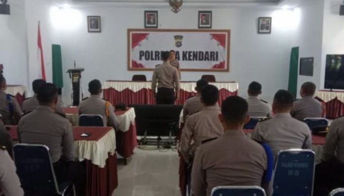 42 Peserta Didik SIP Angkatan 52 Galar Latihan Kerja dan Teknis di Polresta Kendari