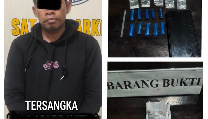 Polresta Kendari Tangkap Pengedar Narkoba, 10 Paket Sabu Ditemukan