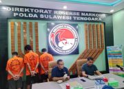 Polda Sultra Ringkus 3 Pengedar Narkotika Jaringan Aceh, 475 Gram Sabu-Sabu Diamankan