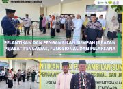Muhamad Saleh Lantik Sejumlah Pejabat Lingkup Kemenag Sultra