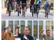 Pj Gubernur bersama ASN Lingkup Pemprov Sultra Lakukan Olahraga Sepeda dan Senam