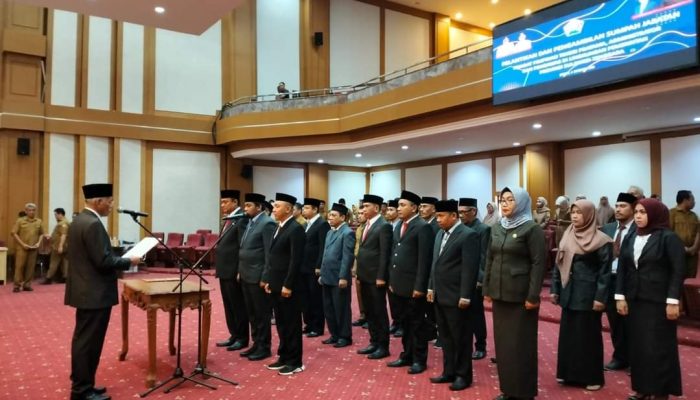 3 PPTP, 56 Administrator dan Pengawas Lingkup Pemprov Sultra Resmi Dilantik