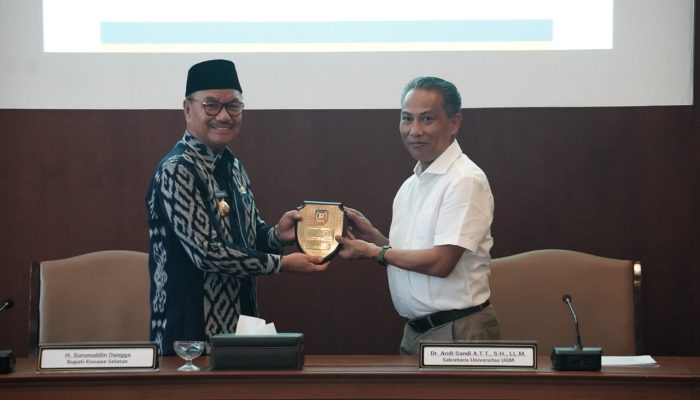 Pemkab Konsel dan UGM Jalin Kerja Sama Bidang Peningkatan Kapasitas SDM