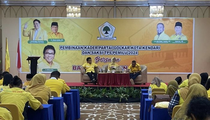 DPD II Golkar Kota Kendari Beri Pembinaan Kader dan Saksi TPS Pemilu 2024