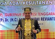 Pj Gubernur Sultra Terima Gelar Adat Kesultanan Buton