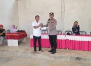 Atasi Kekeringan, Kapolsek Abuki Serahkan Dana Bantuan Rp 28 Juta untuk Pembuatan Sumur Bor 