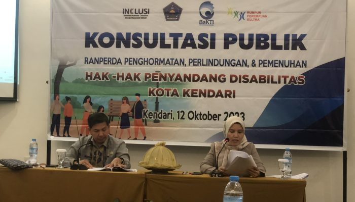 Rumpun Perempuan Sultra dan DPRD Kota Kendari Susun Ranperda Hak Penyandang Disabilitas
