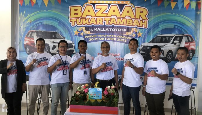 Bazar Tukar Tambah Kalla Toyota di Mtq Kendari Bertabur Promo Spesial