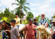 Silaturahmi di Kecamatan Lawa, Cabub Mubar La Ode Darwin Disambut Antusias Warga