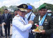 Pj Gubernur Sultra Perkuat Sinergi dengan TNI Agar Terwujud Pemilu Damai 