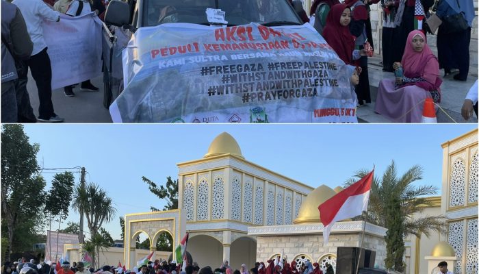 Sejumlah Ormas di Sultra Gelar Aksi Solidaritas Kemanusiaan untuk Palestina