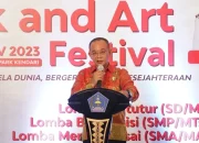 Wakili Pj Wali Kota Kendari, Asisten III Buka Giat Book and Art Festival tahun 2023