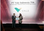 PT Vale Indonesia Raih CSA Awards 2023 Kategori The Best Materials Sector on the Main Board
