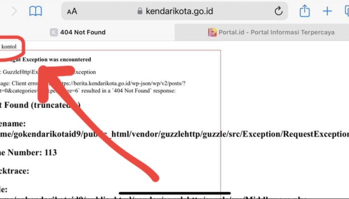 Breaking News: Website Pemkot Kendari Diduga Diretas, Muncul Pesan ‘Kaguya Kont*l’