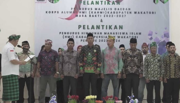 Ruksamin Lantik Pengurus Majelis Daerah KAHMI Wakatobi Periode 2022—2027