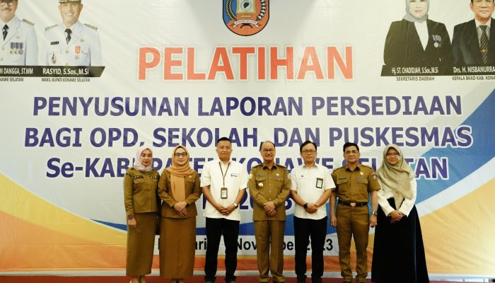 BKAD Konawe Selatan Gelar Pelatihan Penyusunan Laporan Persediaan Bagi OPD, Sekolah dan Puskesmas