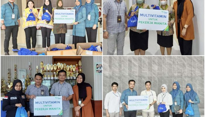 Program Romotif dan Preventif BPJAMSOSTEK Kendari, Serahkan Multivitamin ke Pekerja Wanita di 4 Perusahaan 