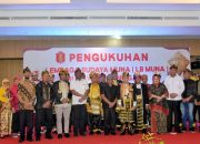 Pj Wali Kota Kendari Hadiri Pengukuhan Lembaga Budaya Muna Sultra