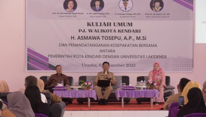 Asmawa Tosepu Beri Kuliah Umum Kolaborasi Kepemimpinan Menuju Indonesia Emas di Unilaki