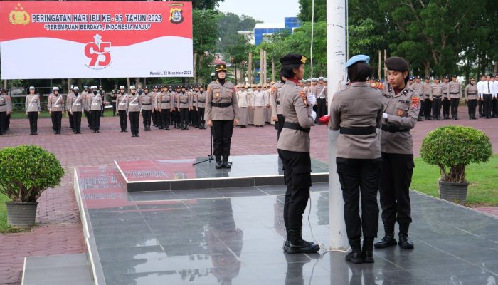 Karo Rena Polda Sultra Pimpin Upacara Peringatan Hari Ibu ke-95