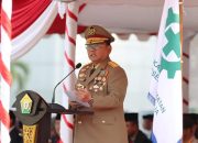 Pj Gubernur Sultra Jadi Irup Peringatan Bulan K3 Nasional 2024 