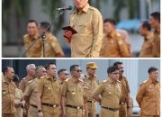 Pimpin Apel Gabungan Lingkup Pemprov, Sekda Sultra Sampaikan Arahan Pj Gubernur Sultra