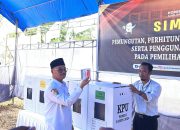 Bupati Surunuddin Ikuti Simulasi Pemungutan dan Rekapitulasi Suara Pemilu 2024 di KPU Konsel