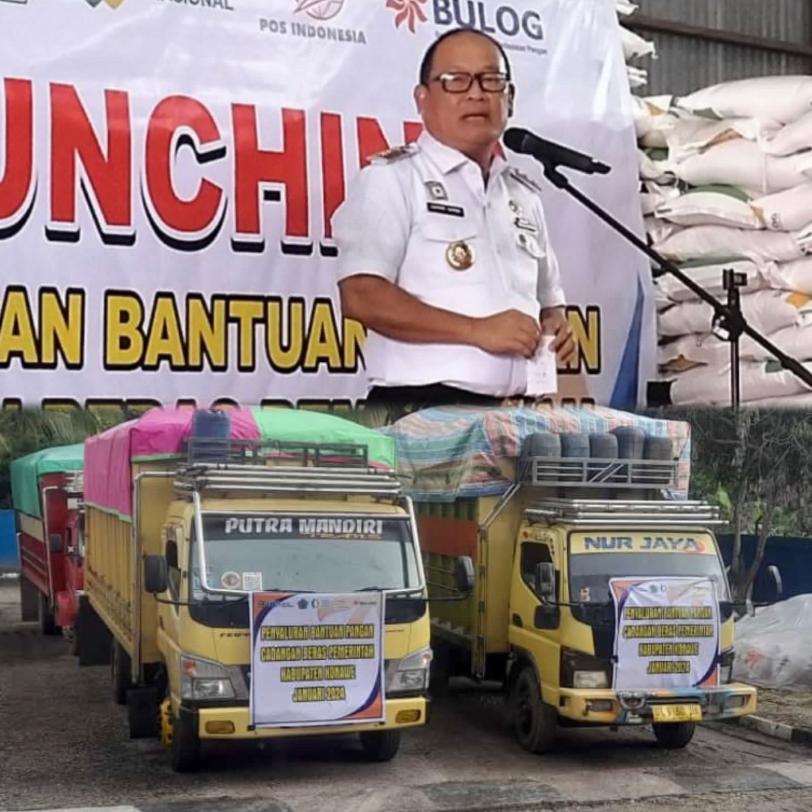 Launching program bantuan pangan cadangan beras oleh Pemda Kabupaten Konawe