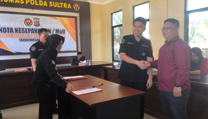 PORTAL. ID dan Polda Sultra Jalin Kerja Sama, Tingkatkan Citra Institusi Polri