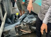 2 Polisi di Kalimantan Barat Korbankan Motor Untuk Halau Kecelakaan Beruntun