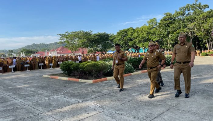 Pimpin Apel Gabungan ASN Lingkup Pemda Konawe, Harmin Ramba Soroti Kedisiplinan