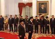Presiden Jokowi Lantik Hadi sebagai Menko Polhukam dan AHY Jadi Menteri ATR/BPN