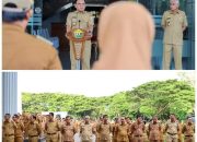 Pimpin Apel Gabungan Lingkup Pemprov Sultra, Pj Gubernur Sampaikan Tiga Hal