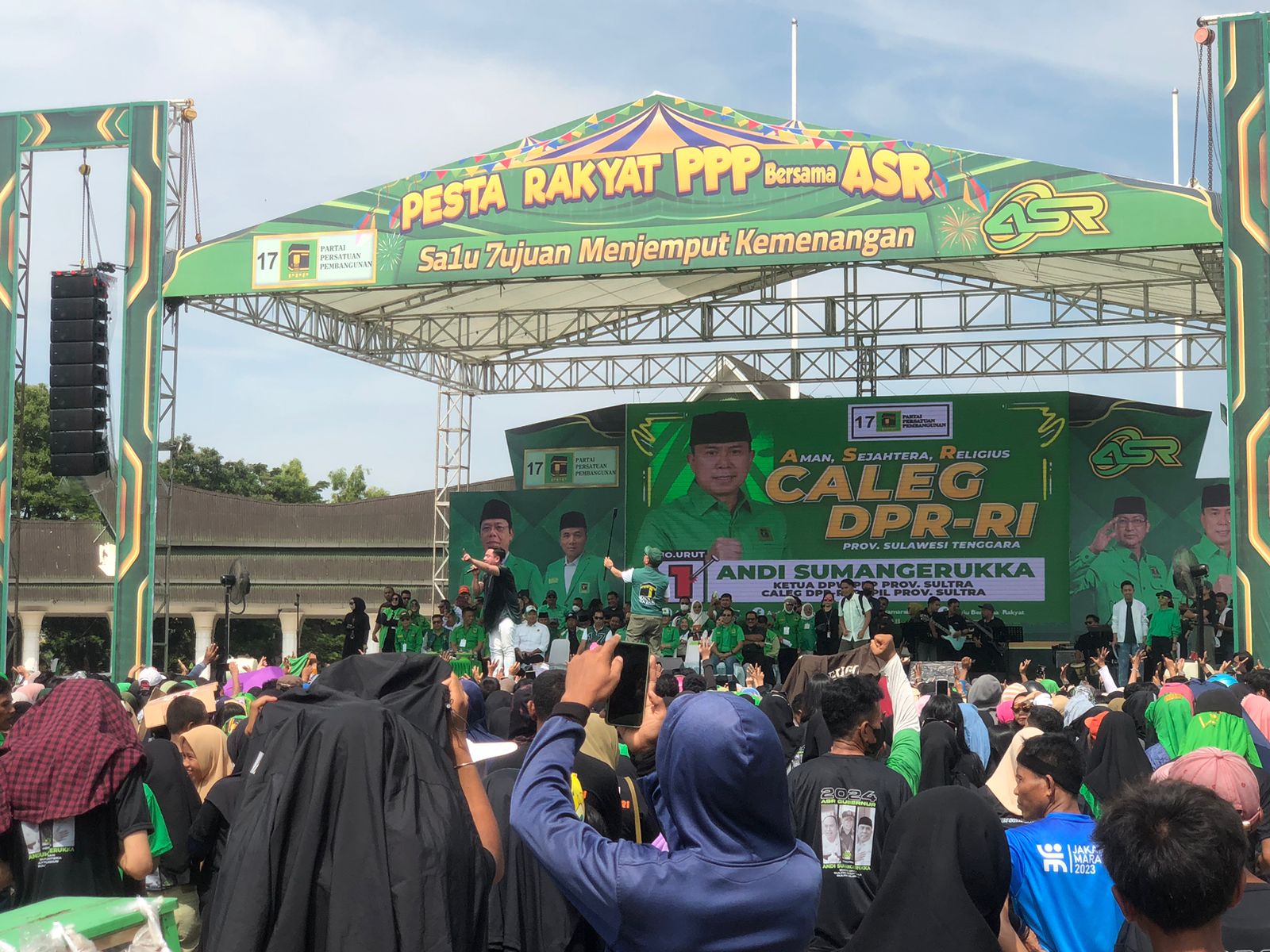 Pesta Rakyat PPP bersama ASR di Pelataran Eks Mtq Kota Kendari