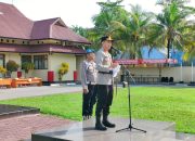 Pimpin Apel Pergeseran Pasukan Pengamanan TPS Pemilu 2024, Ini Pesan Kapolres Konsel