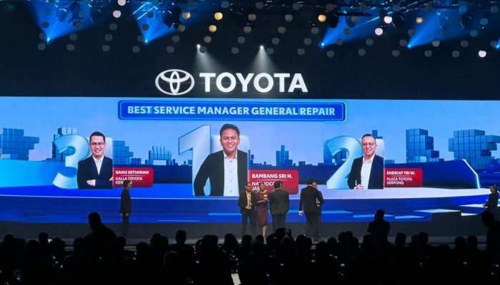 Ranu Setiawan Kalla Toyota Raih Top 3 Best National Service Manager General Repair di Toyota Dealer Convention 2024