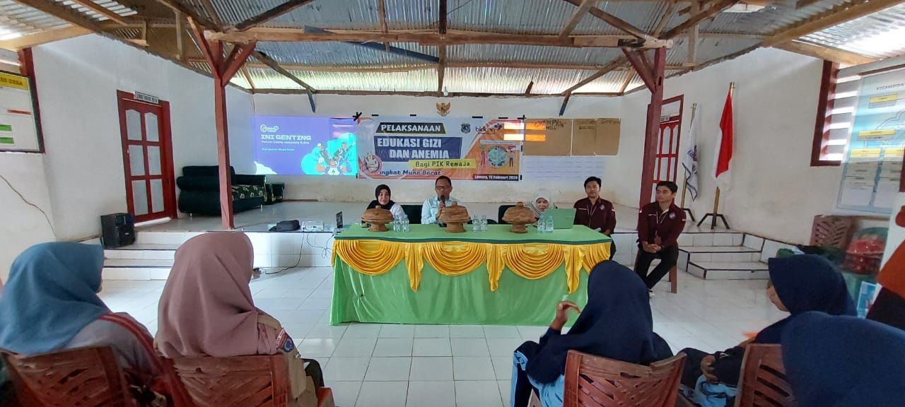 BKKBN Sultra edukasi gizi dan anemia bagi Pusat Informasi dan Konseling (PIK) Remaja di Balai Desa Waulai, Kecamatan Barangka, Kabupaten Muna Barat